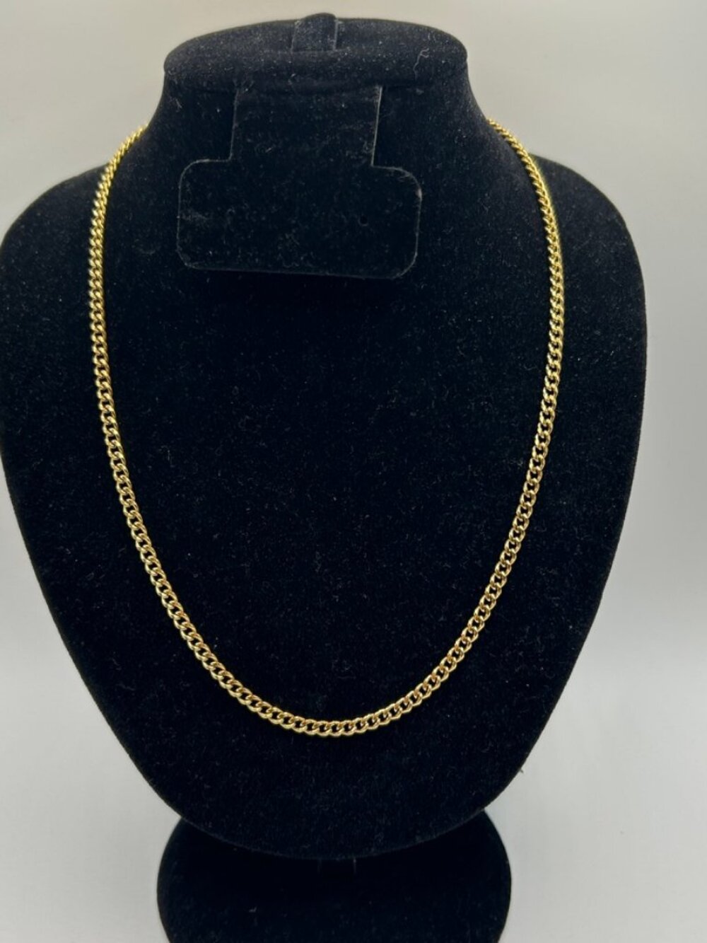 Mens Real Gold Cuban Chain Stainless Steel 3mm 24 Inch Plated Durable Solid
